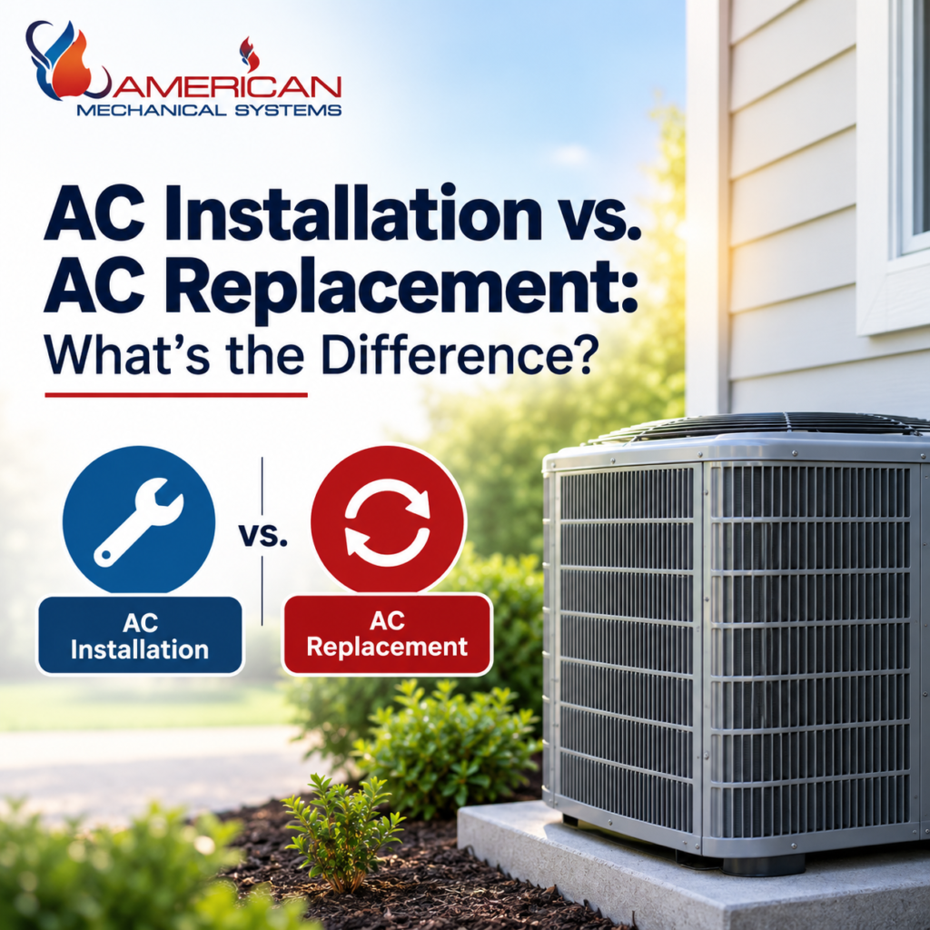 AC Installation vs. AC Replacement: What’s the Difference?