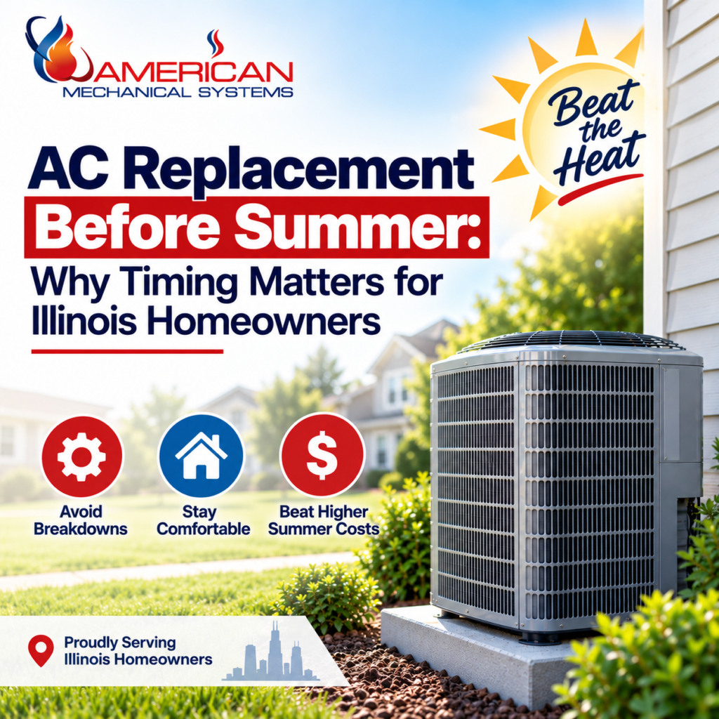 AC Replacement Before Summer: Why Timing Matters for Illinois Homeowners