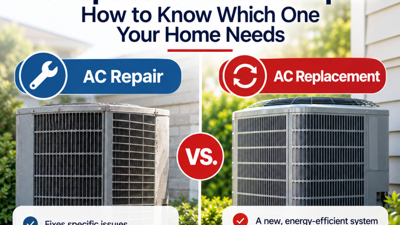 AC Replacement vs. AC Repair How to Know Which One Your Home Needs