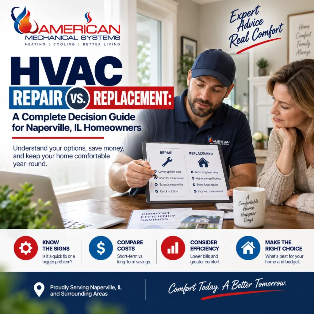 HVAC Repair vs. Replacement: A Complete Decision Guide for Naperville, IL Homeowners